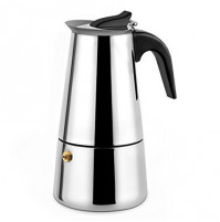 STAINLESS STEEL ESPRESSO MAKER STOVETOP X 12 CUPS, Valid for Induction stoves