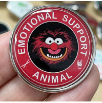 Badge, brooch, pin for clothes, bag, backpack - Muppets Show, emotional support animal, gift for a true friend