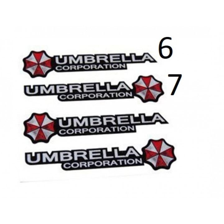 Sticker for car Umbrella Corporation, T-virus, from the movie Resident Evil  