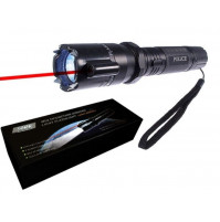 Police 288 stun gun with flashlight and laser function - for self-defense against stray dogs
