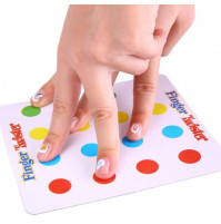 Kompakta galda spēle tūrismam, braucieniem, ballītēm - Pirkstu Tvisteris, Finger Twister