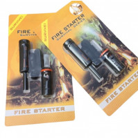 Magnesium Fire Starter Survival Flint with compass for starting a fire in emergency situations