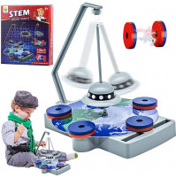 Childrens interactive educational kit for a young physicist - Magnetic constructor for experiments Stem