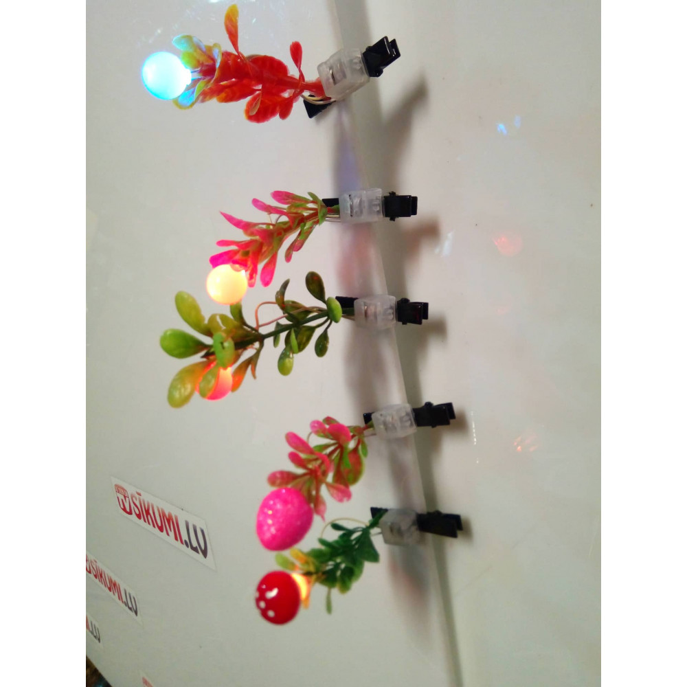LED заколка в виде цветочка