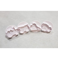 Plastic molds for making cookies, cutting figures from mastic - Cars, Animal,s or Hearts