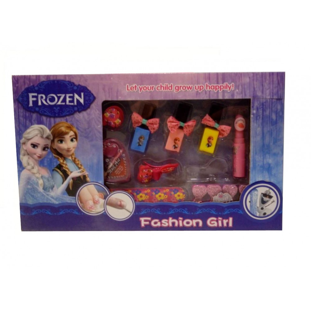 Set of children's cosmetics Frozen Cold Heart for a princess, manicure, and make-up