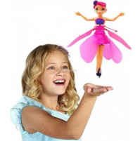 Волшебная летающая кукла фея с крыльями, управление полётом с помощью руки - подарок девочке на День Рождения, Новый Год