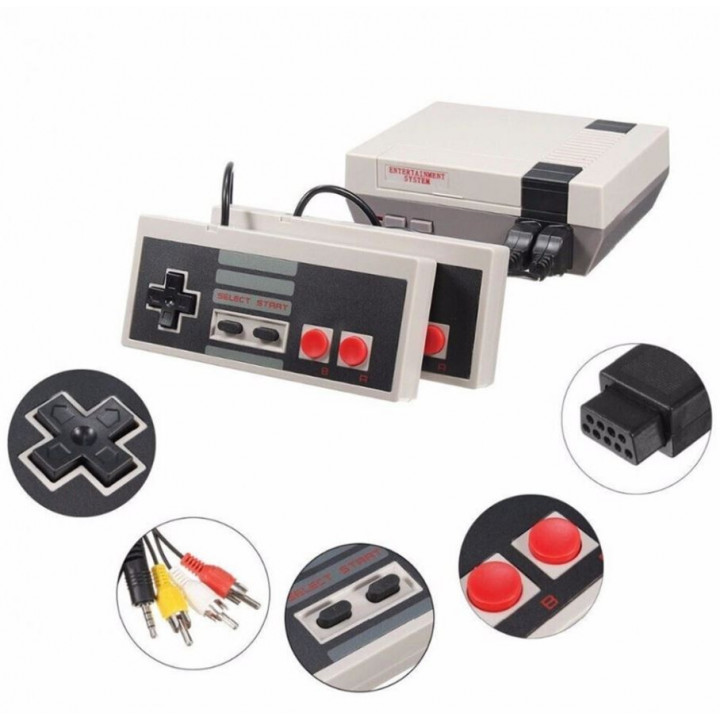 Mini Anniversary Edition 620 in 1 retro game console with two joysticks and TV connection 