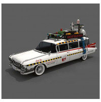 Puzzle constructor - a car from the movie Ghostbusters