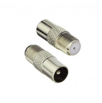 F-type connector for music center, antenna connector, RF coaxial cable, straight or 90°