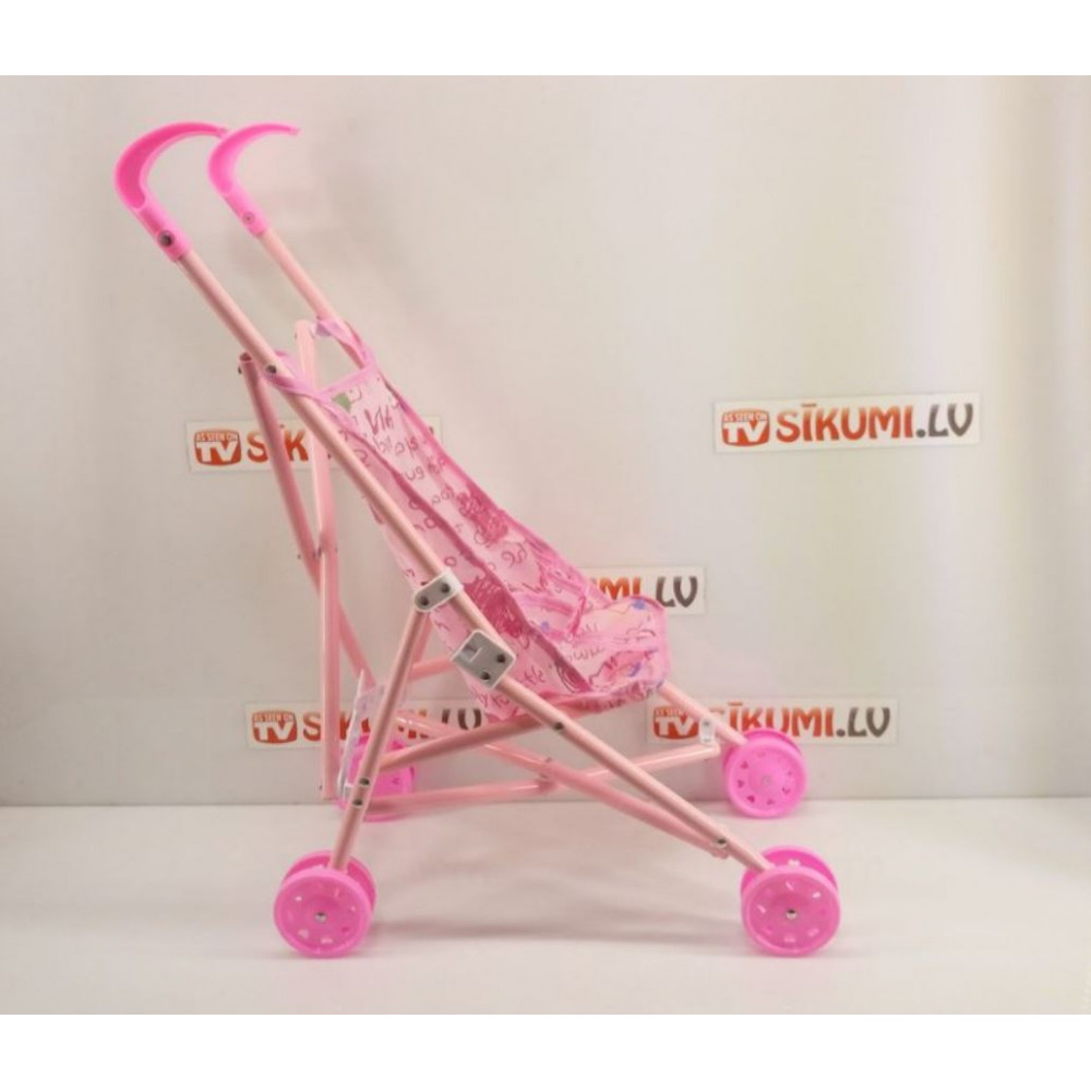 Bērnu saliekamie ratiņi – spieķis lellei, 55 x 38 cm