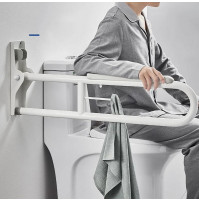 Folding Vermeiren handrail, safety handle, grab bar for disabled people in the toilet