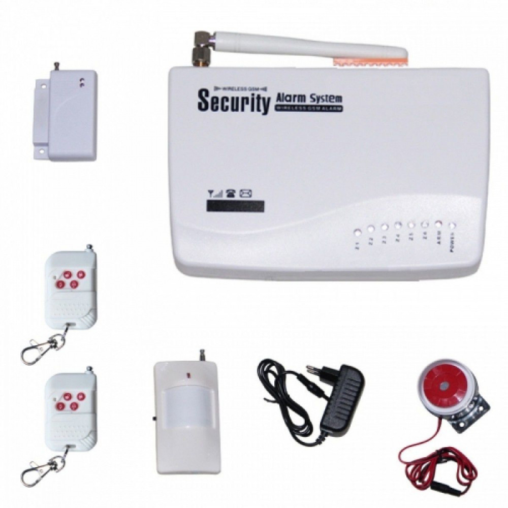 10 Defense Zones Voice SMS Home Alarm System Wireless GSM Alarm System