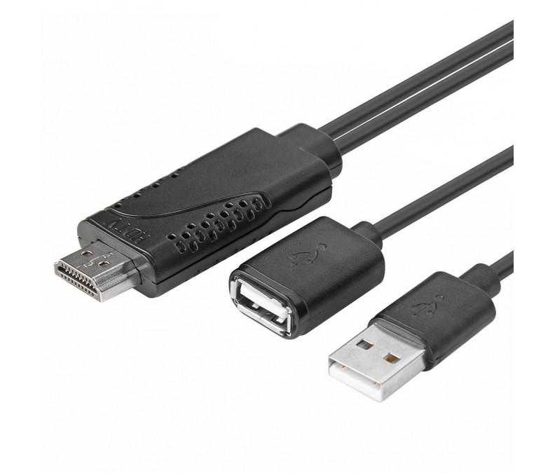 Адаптер переходник кабель HDMI на USB male и USB female