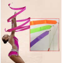 Лента с палочкой из стекловолокна для художественной гимнастики, гимнасток, концертов, рейвов, 3.7 м