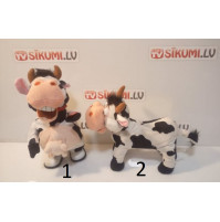 Soft toy - a symbol of 2021, soft dancing and singing cow or bull