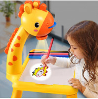 Bērnu attīstošais zīmēšanas projektors ar galdu, Vienradzis, Žirafe vai Dinozaurs, Painting Projection