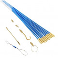 Device for pulling cables, wires in risers and pipes of interfloor structures, suspended ceilings, cable channels, 3.3 meters