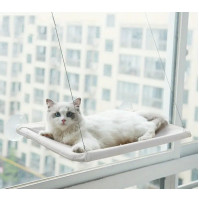 Hanging hammock with suction cups, cat bed for a window for observing nature, birds