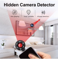Profesionāls mini detektors paslēpto kameru meklēšanai viesnīcās, Airbnb, pieslēdzas pie telefona ar Type C vai Lightning