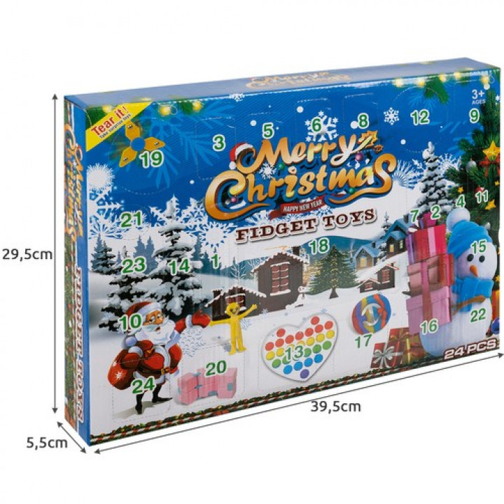 Childrens advent calendar with educational Montessori sensory toys ...