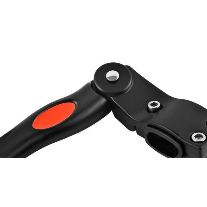 Adjustable aluminum kickstand with non-slip pad for any bike model
