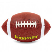 Качественный кожаный мяч Куанко Quanco для игры в настоящий американский футбол, регби