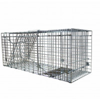 Folding cage trap for catching escaped pets, cats, dogs