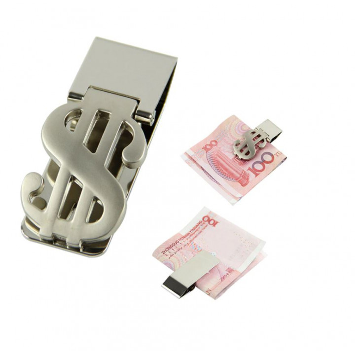 Elegant clip - a dollar sign clip for banknotes is a wonderful gift for a man