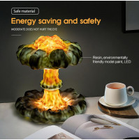 Stilīgs gaismeklis, dizaina radošā galda lampa Kodolsēne Nuclear Mushroom