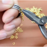 Ring tool for needlework, making jewelry, opening connecting rings