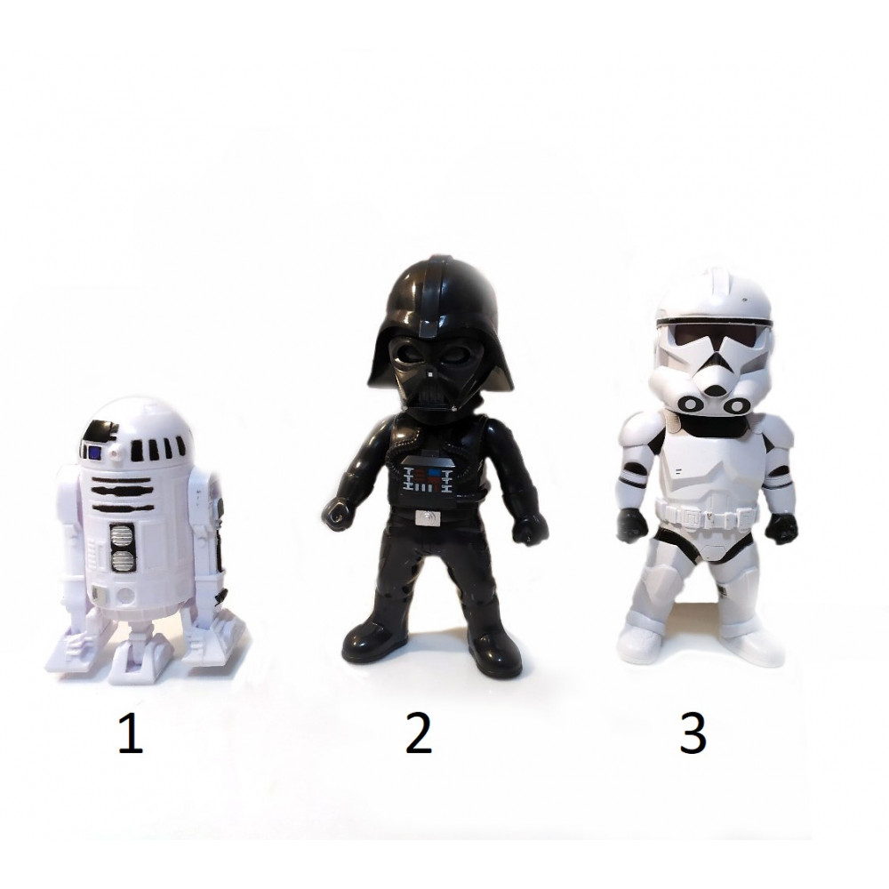 Star Wars Collectible Figures - R2D2, Stormtrooper, Darth Vader