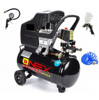 RENT. Electric air compressor, vacuum hose with pressure gauge for wheel inflation 10 m, paint spray gun with 600 ml can