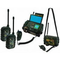 Set of children's walkie-talkies, command center and 2 walkie-talkies