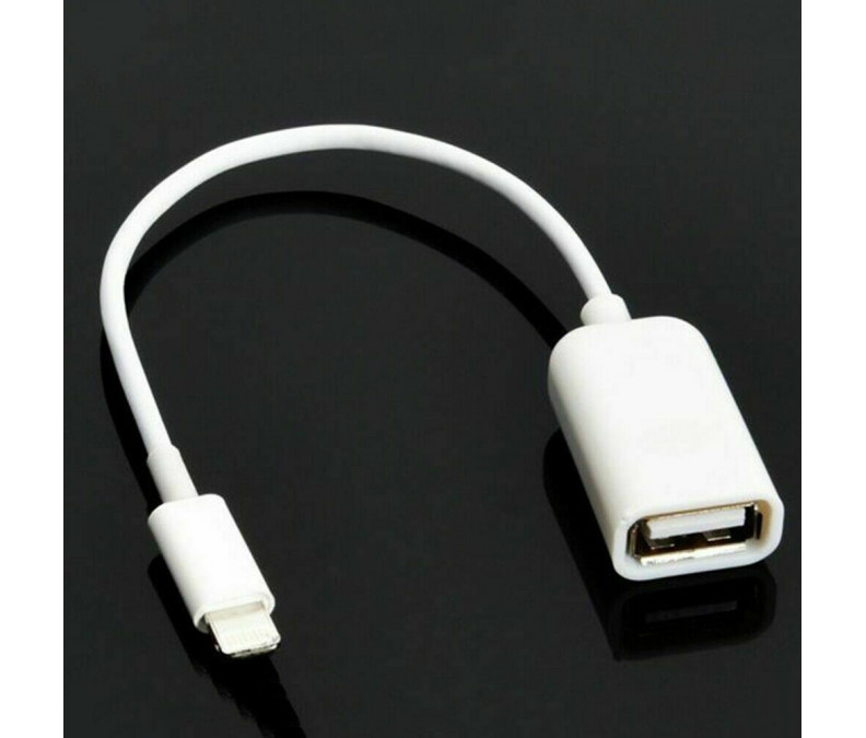 Adapteris pāreja sadalītāja Lightning male uz USB female priekš iPhone