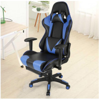 Ergonomic gaming computer chair with padded wheels, armrests, headrest - for gamers, office workers