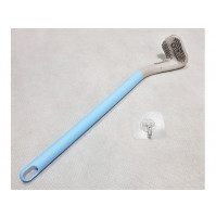 Ergonomic silicone brush for high-quality cleaning of the toilet under the rim