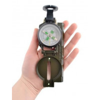 High-quality military tourist compass in a plastic or metal case