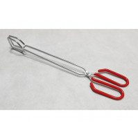 Universal metal kitchen tongs - scissors for hot and cold dishes, with non-slip handle