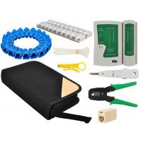 Kit for crimping LAN wires, testing Internet cable, twisted pair, RJ45