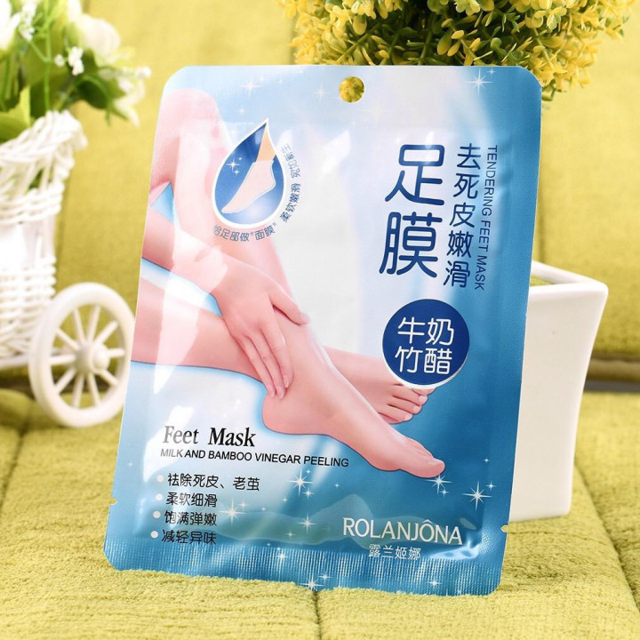 1 Pair Baby Exfoliating Milk Bamboo Vinegar Foot Mask Peeling Renewal Remove feet mask Dead Skin Cuticles Beauty Feet Care