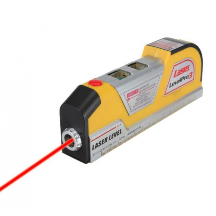 Construction multitool - laser and liquid level, tape measure, ruler, for easy marking Laser Level Pro 3