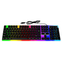 Professional gaming membrane keyboard for gamers, with LED backlight