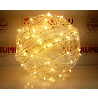 Ziemassvētku Jaungada dekors Liela gaismas disko bumba no virtenēm 220 V
