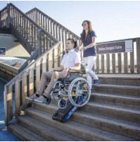 Invalīdu kāpurķēžu kāpņu pacēlājs izmantošanai daudzstāvu mājās Sano Liftkar PTR 130