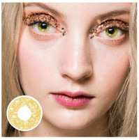 Non-diopter Glitter Colored Contact Lenses for Halloween Party Cosplay