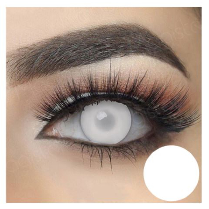 Non-diopter Glitter Colored Contact Lenses for Halloween Party Cosplay