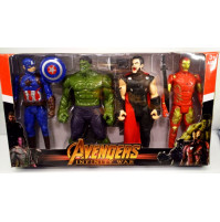 Interactive collectible figures of superheroes from the Marvel Universe Marvel - Hulk, Captain America, Thor, Iron Man