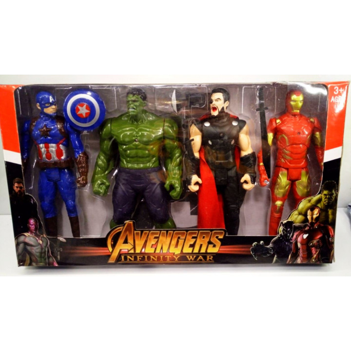 Interaktīvas kolekcijas supervaroņu figūriņas no Marvel - Halks, Kapteinis Amerika, Tors, Dzelzs Cilvēks