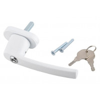 Standard window handle for insulating glass, with lock and key x 2, for the safety of children, seniors